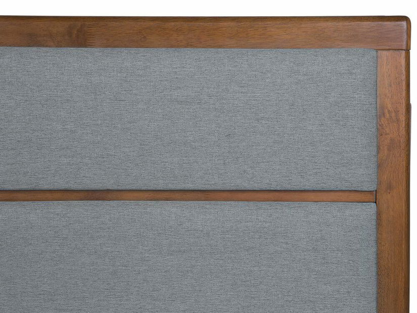 Manželská postel 180 cm POSE (s roštem) (tmavé dřevo)