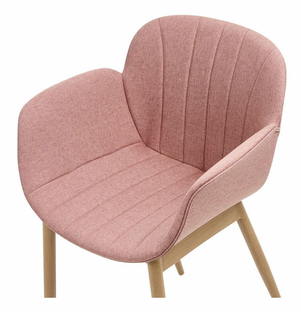 Set 2 ks jídelních židlí Asgeir (růžová)