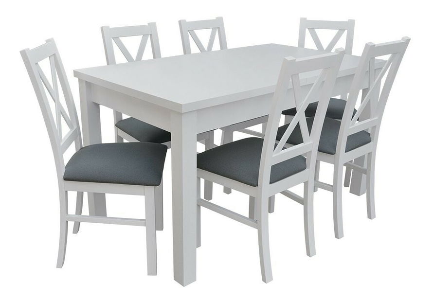 Jídelní set pro 6 osob Fern (ořech) (ekokůže Soft 018)