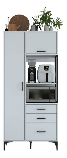 Policová skříň Jenaretta 112 (bílá)