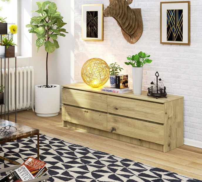 Komoda Kurtinaitis 4SZ (dub artisan)