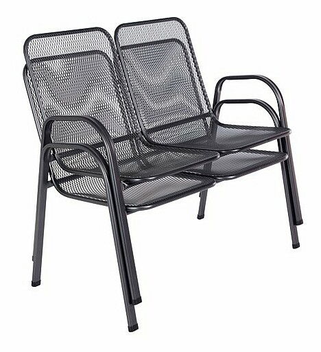 Zahradní lavička Sága (kov)