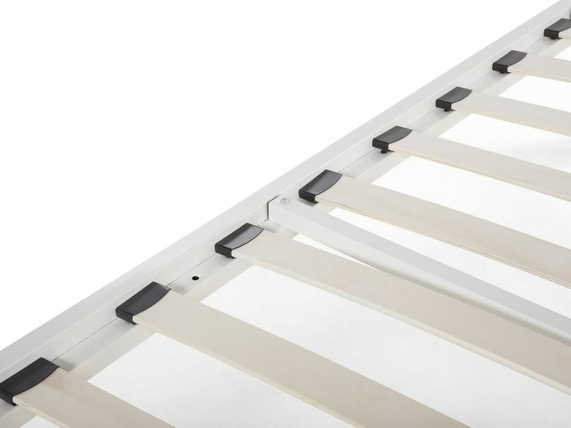 Manželská postel 140 cm Lyrza (bílá)