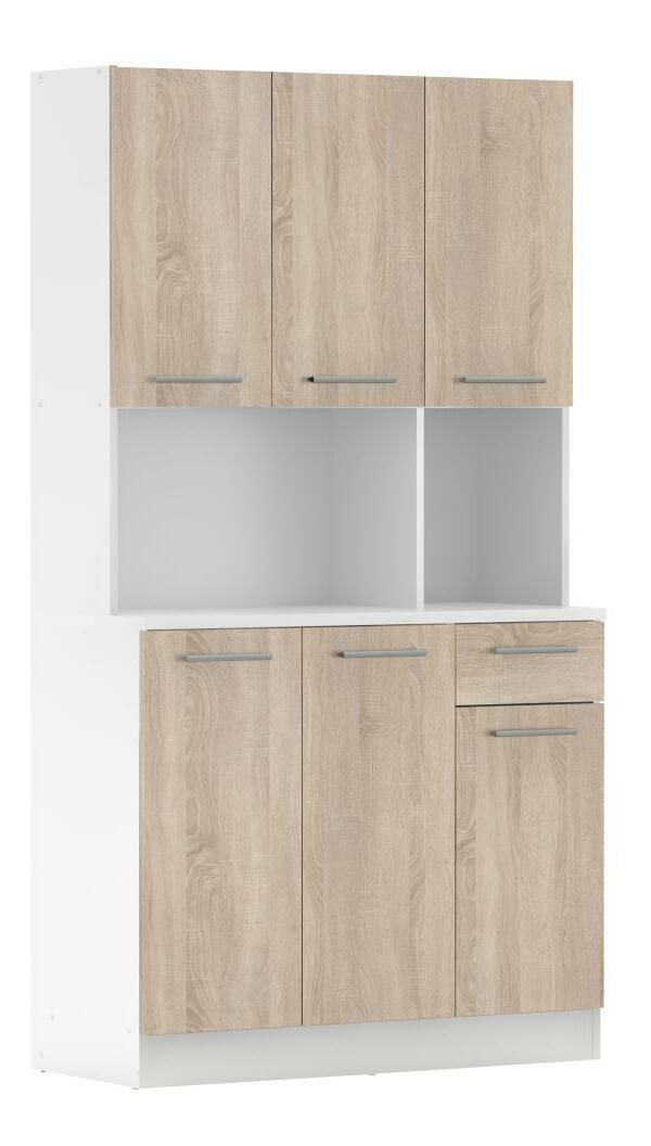 Kuchyňský kout Palermo NEW (bílá + dub sonoma)