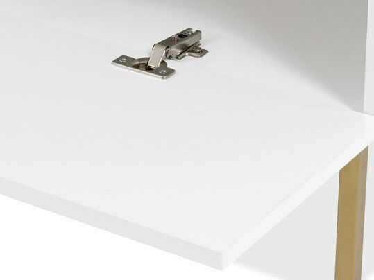 Konferenční stolek Magnilda -120 (černá + černý lesk)