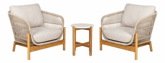 Zahradní set Taleria 7 (hnědá + béžová)