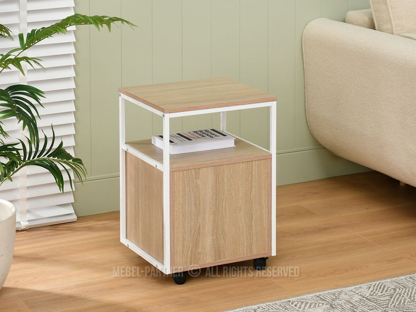 Skříňka Adlo (sonoma + bílá)