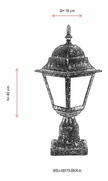 Venkovní nástěnné svítidlo Bisma (hnědá)