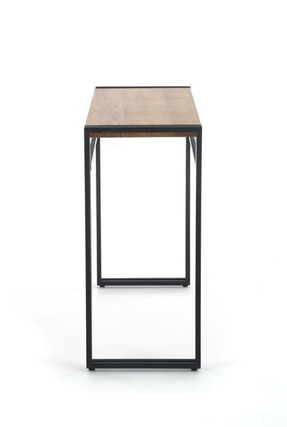 Psací stolek Booker (přirodně dřevo + černá)