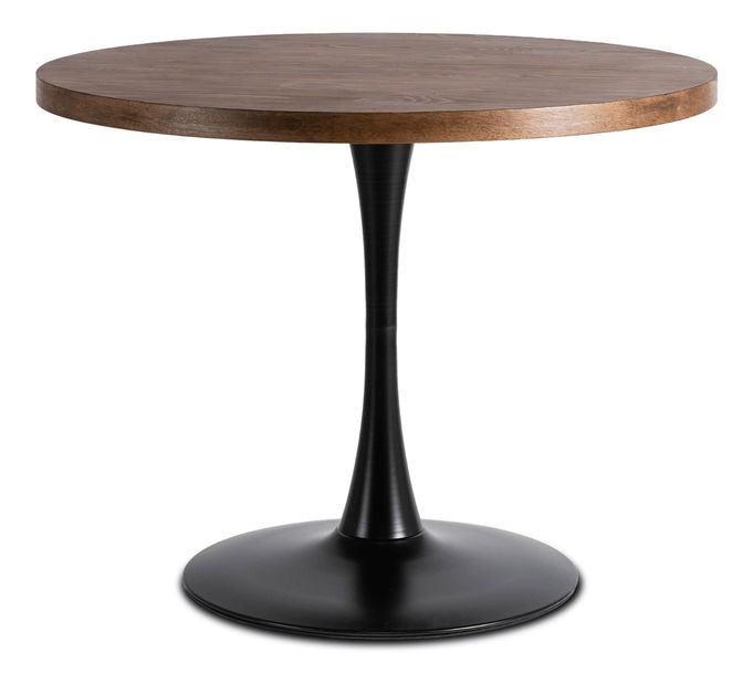 Jídelní stůl Luchan (dub rustikal + černá) (pro 4 osoby)