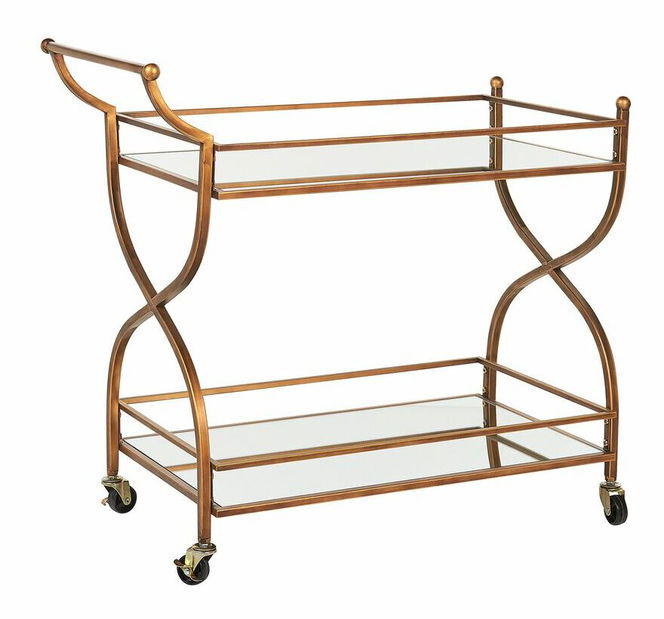 Servírovací stolek Larza (zlatá)