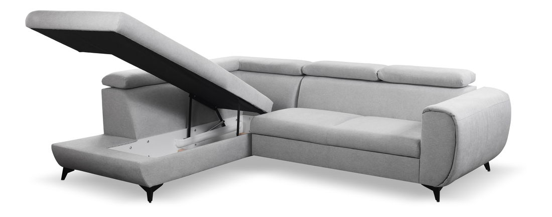 Rohová sedací souprava Monaco (šedá) (L)