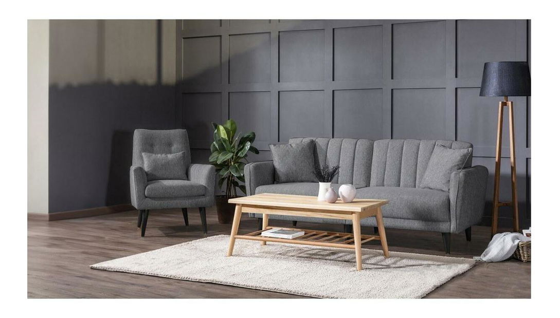 Sedací souprava Aquamarine (tmavě šedá)