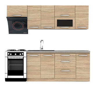 Kuchyň Noliana 240 cm (dub sonoma)