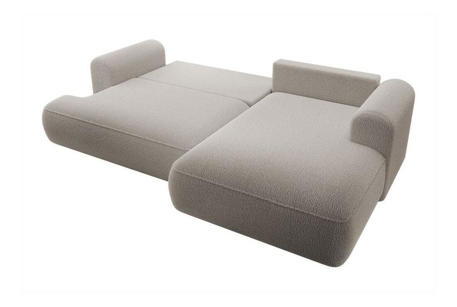 Rohová sedací souprava Olivo I (P) (světlobéžová + černá)