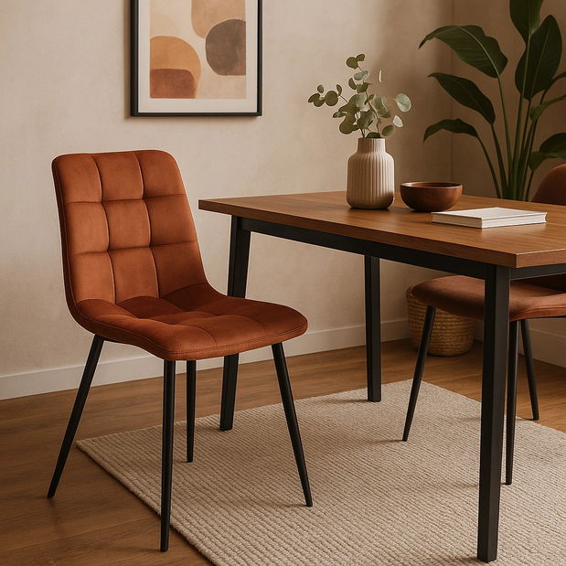  Jídelní židle Permite (červená rezavá)