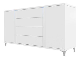 Komoda Aurelius 180 AR04 (bílá + lesk bílý)