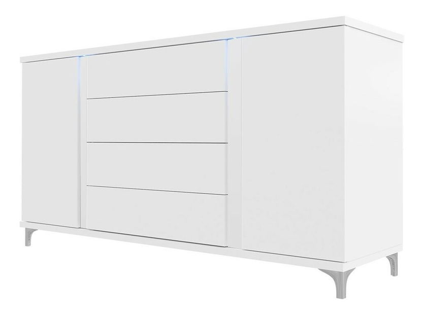 Komoda Aurelius 180 AR04 (bílá + lesk bílý)