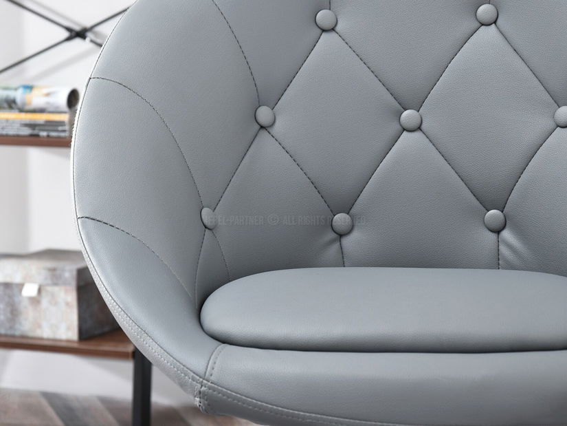 Křeslo Lush 4 (šedá + černá)