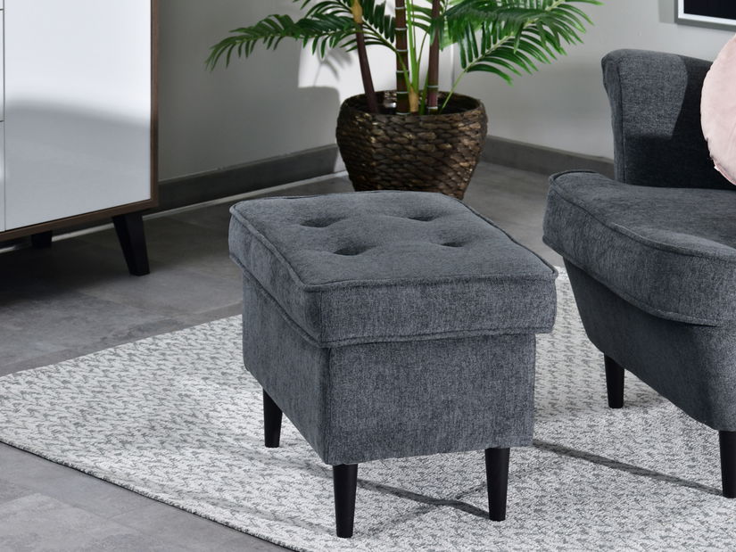 Taburetka Muriera (grafitová)