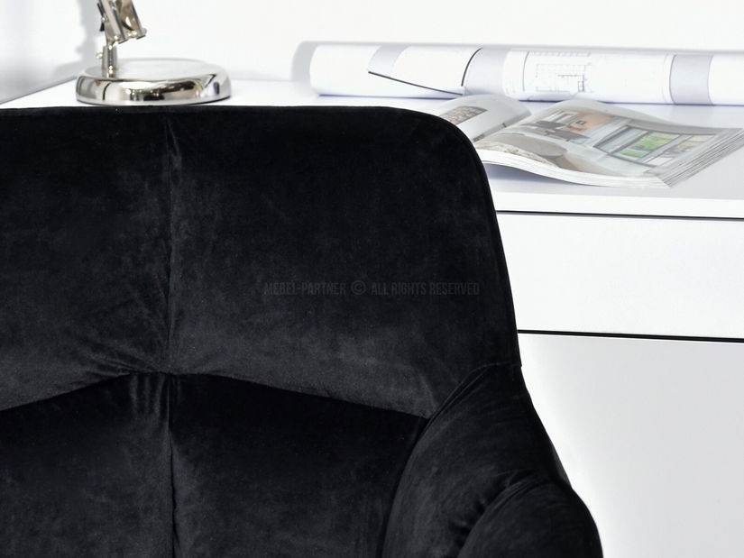 Křeslo Island (černá + zlatá)