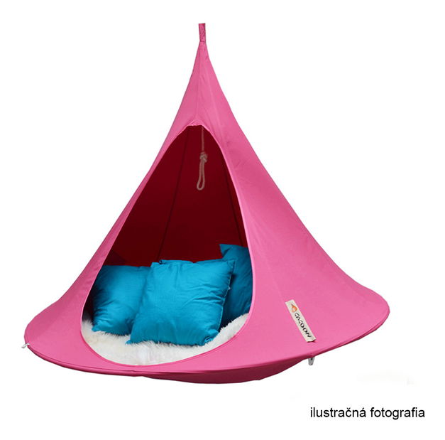 Závěsné houpací křeslo Klarina (červená) (velké)