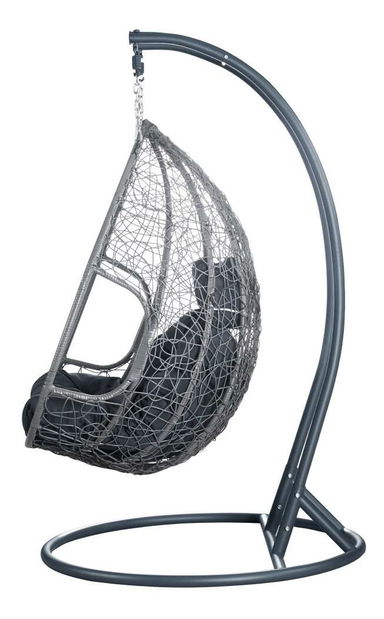 Závěsné dvojkřeslo Deber (šedá)