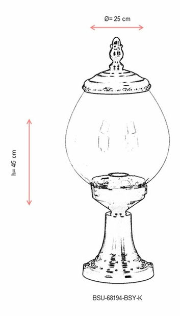 Venkovní nástěnné svítidlo Blossom (černá)