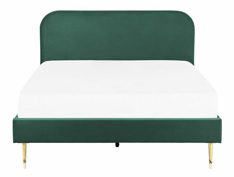 Manželská postel 160 cm Faris (zelená) (s roštem)