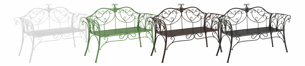 Zahradní lavička Entalia (bílá)