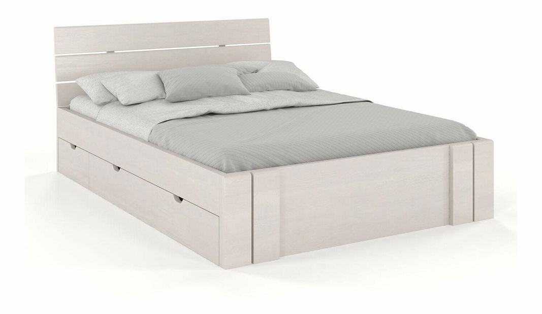 Manželská postel 180 cm Naturlig Tosen High Drawers (borovice)