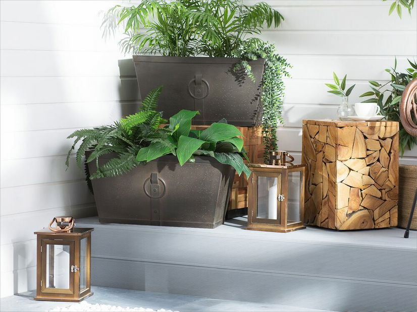 Sada 2 květináčů Piri (hnědá)