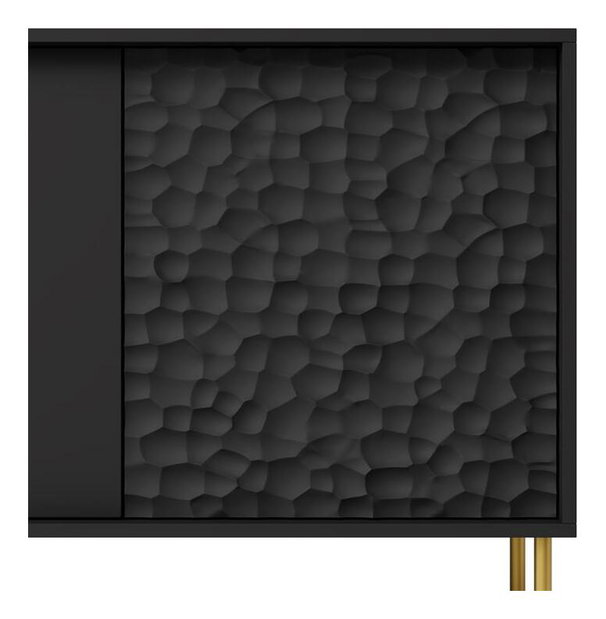 Skříňka Balle (černá + zlatá)