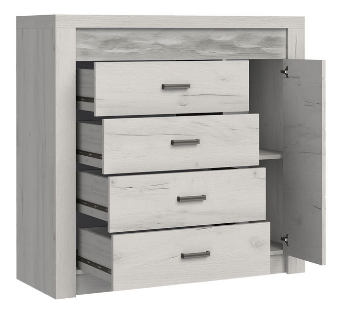 Komoda Nadenas N17 (jasan tmavý)