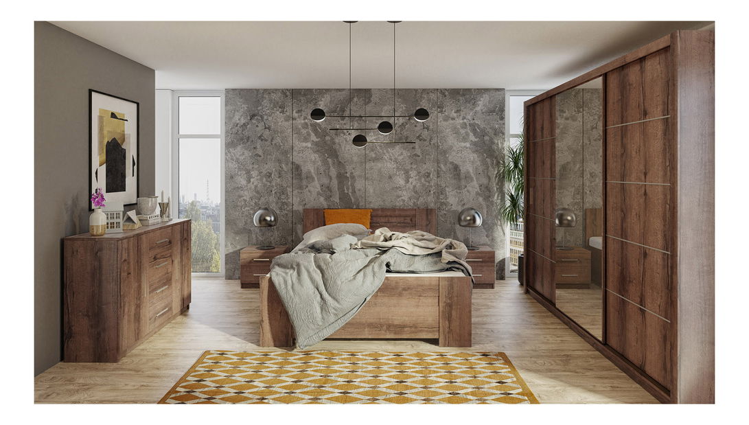 Šatní skříň Bonaparte SZ250 (dub monastery)