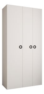 Šatní skříň 130 cm Carmela 50-1 (bílá + černá)