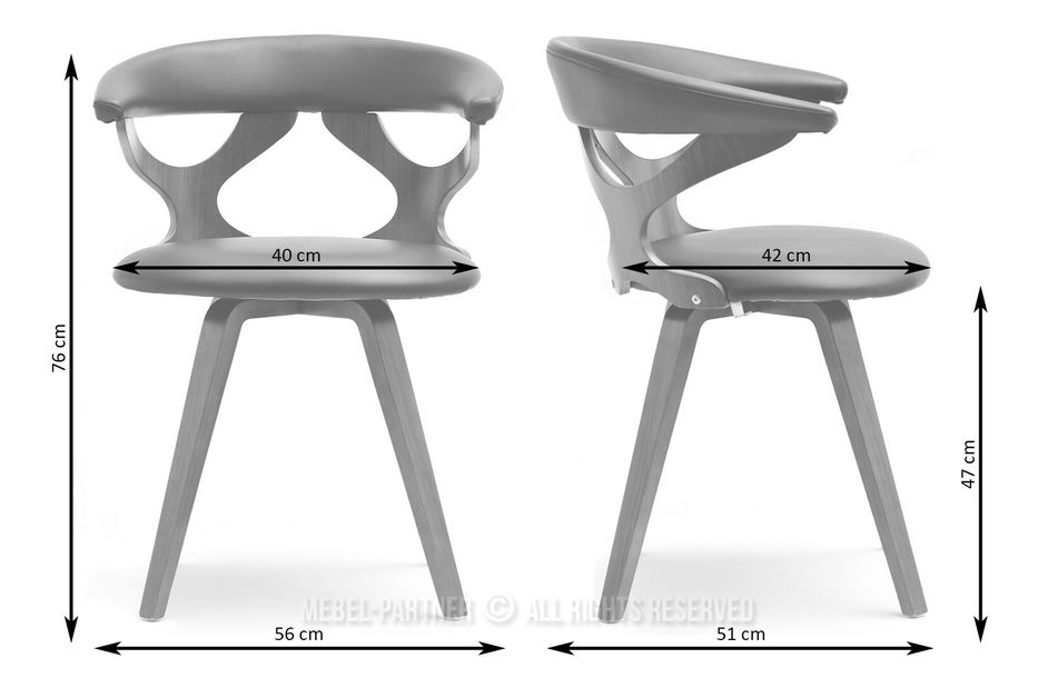 Židle Bender (ořech tmavý + ořech)