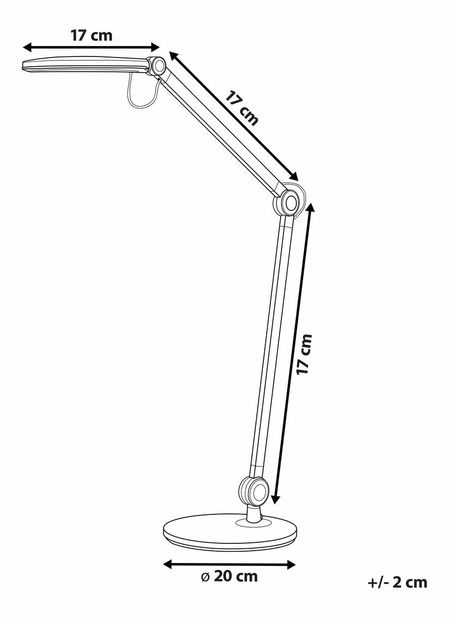 Stolní lampa Eduardo (černá)