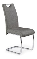 Jídelní židle  Karru (siva + stříbrná)