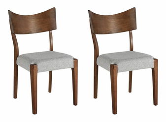 Set 2 ks jídelních židlí Emery (tmavé dřevo) *výprodej