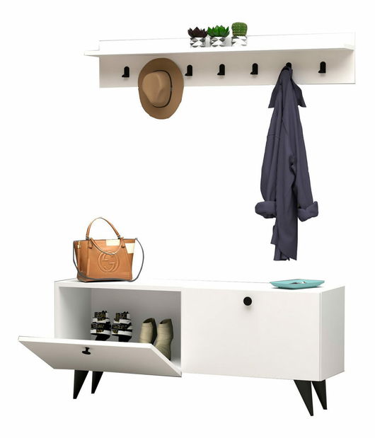 Předsíňová sestava Rumal (bílá)