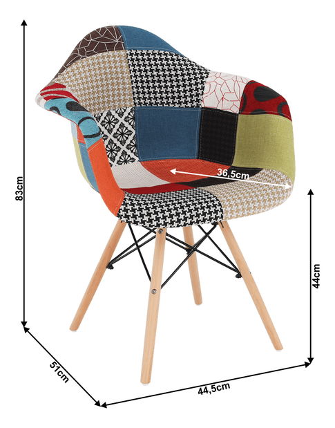 Designové křeslo Tamma (vícebarevné)