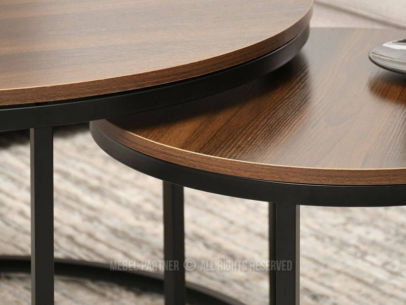 Konferenční stolek Klara (ořech + černá) *bazar