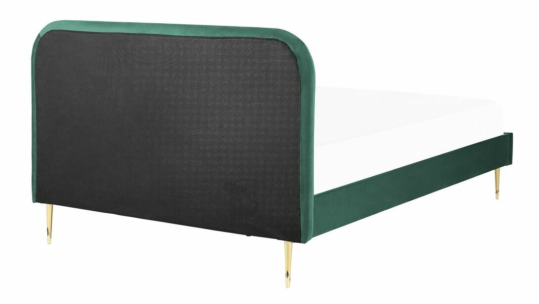 Manželská postel 140 cm Faris (zelená) (s roštem)