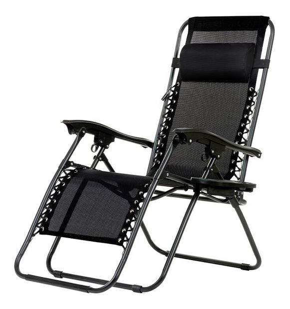 Zahradní lehátko Dimorfit (černá)