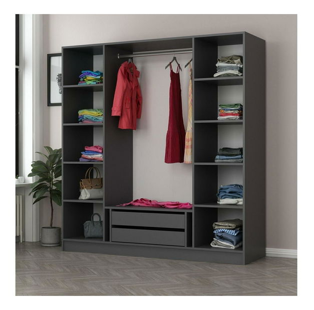 Šatní skříň Kalia 5088 (antracit)