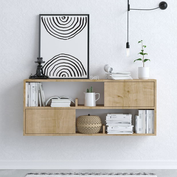 Závěsný regál Florian (Dub)