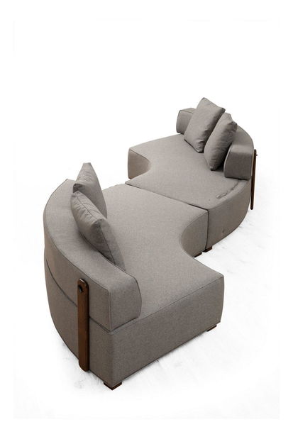 Rohová sedačka Gondulatta 1 (šedá)