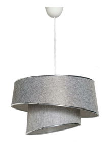 Stropní svítidlo Luxedanto 1 (šedá + stříbrná)