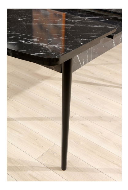 Jídelní stůl Pinava 1 (černá) (pro 4 osoby)